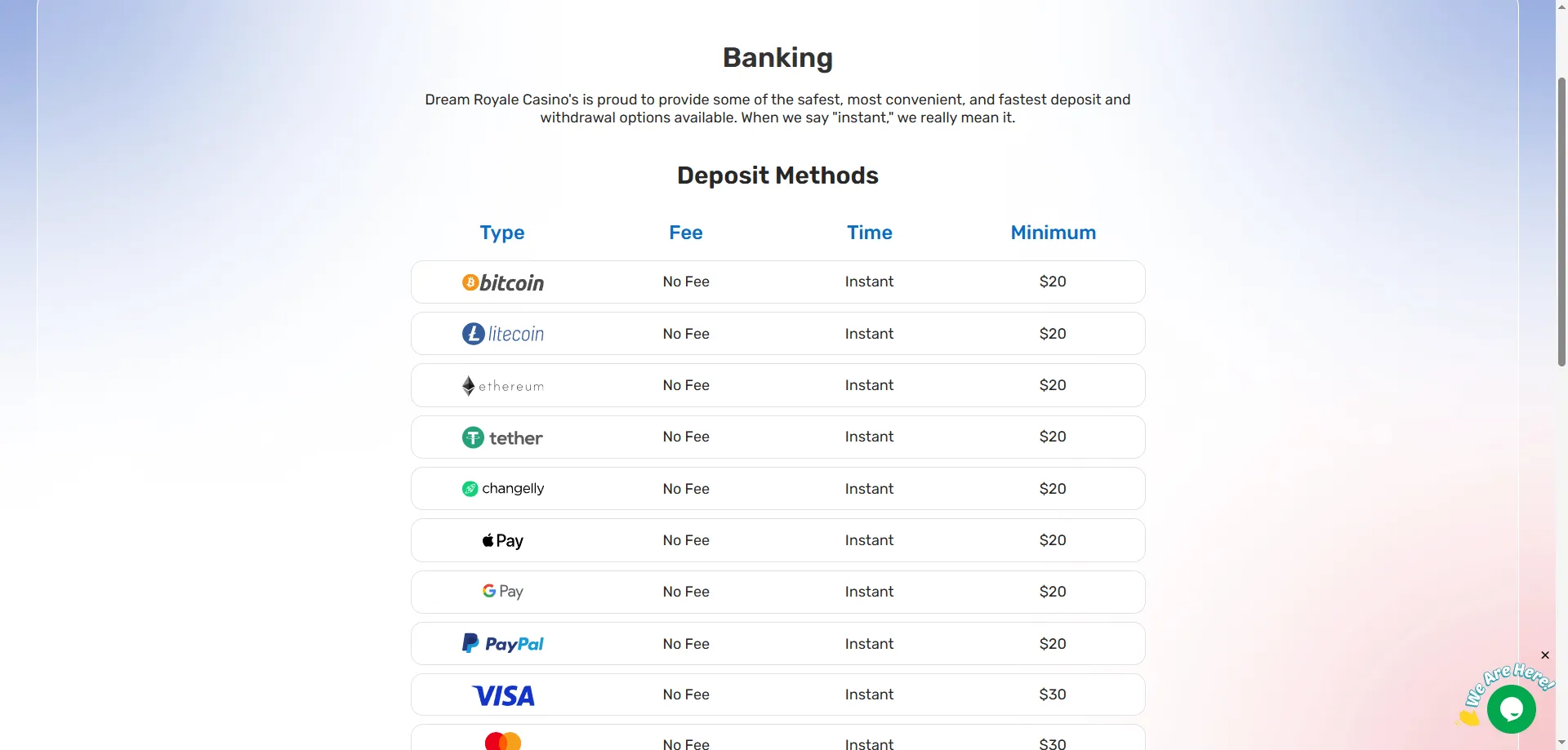 Dream Royale Casino NZ overview — RTG slots and crypto banking